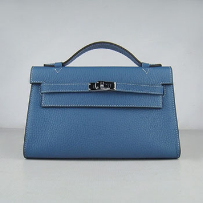 Hermes Kelly 22Cm Handbag Blue